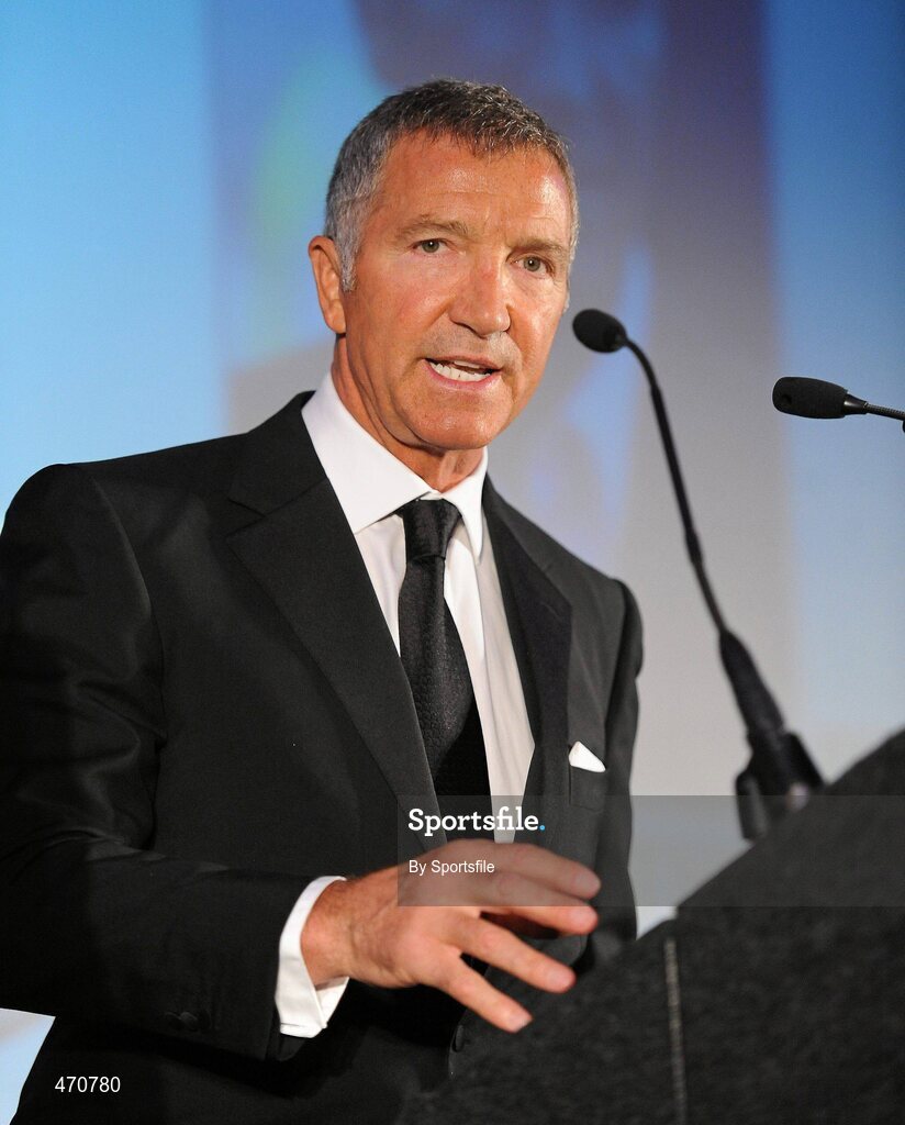 6 November 2010; Graeme Souness speaking at the awards. PFAI Ford 2010 Awards, The Burlington Hotel, Upper Leeson Street, Dublin. Photo by Sportsfile