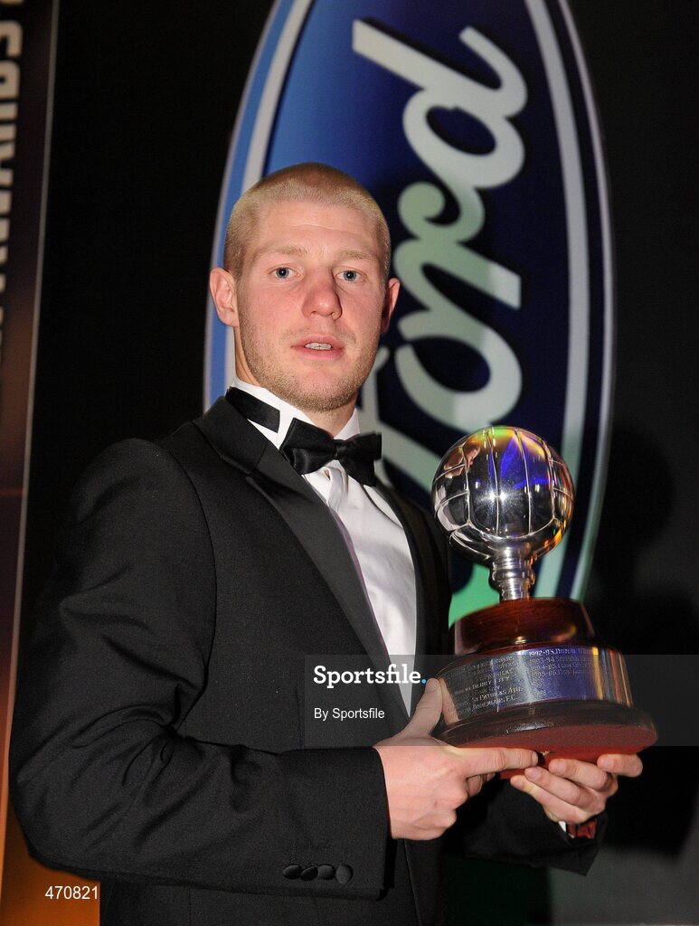 6 November 2010; Richie Ryan, Sligo Rovers, who won the PFAI Ford Player of the Year award. PFAI Ford 2010 Awards, The Burlington Hotel, Upper Leeson Street, Dublin. Photo by Sportsfile