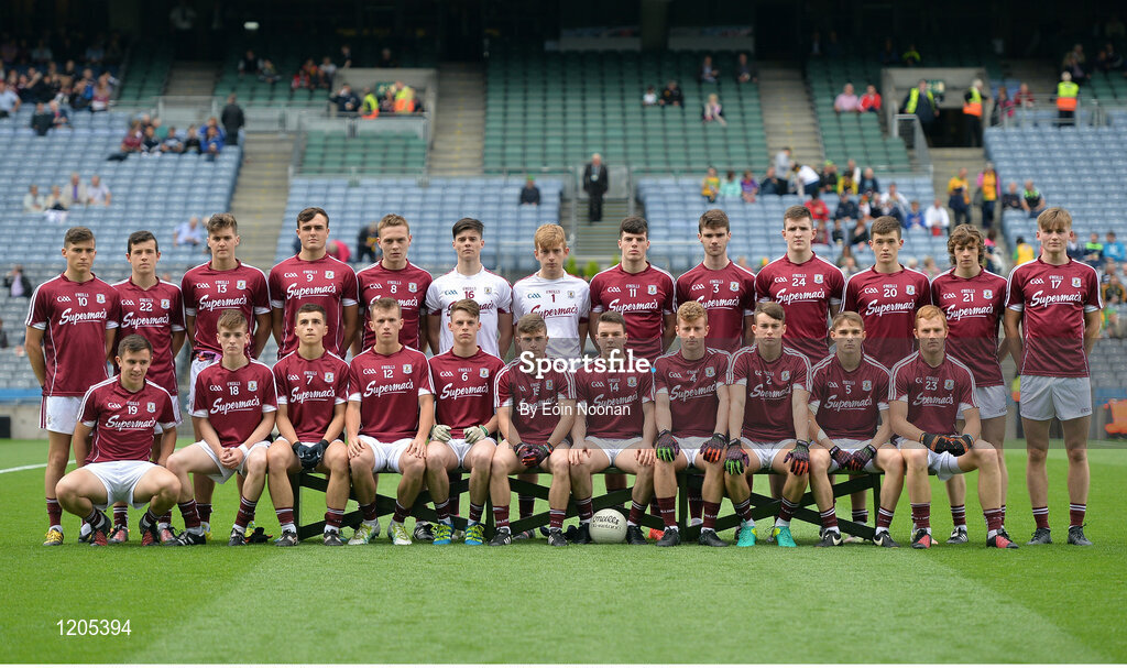 21 August 2016; The Galway squad before the Electric Ireland GAA Football All-Ireland Minor Championship Semi-Final game between Donegal and Galway at Croke Park in Dublin. Photo by Eóin Noonan/Sportsfile