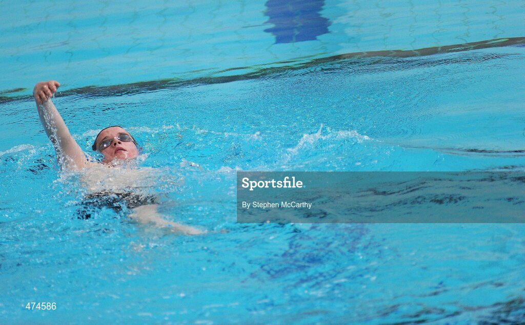 9 April 2010; Jonathan McGrath, from Clare, in action during swimming training at an Ireland paralympic squad training camp. Ireland Paralympic Squad Training Camp - April 2010, University of Limerick, Limerick. Picture credit: Stephen McCarthy / SPORTSFILE