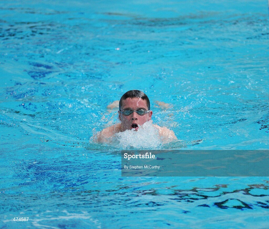 9 April 2010; Jonathan McGrath, from Clare, in action during swimming training at an Ireland paralympic squad training camp. Ireland Paralympic Squad Training Camp - April 2010, University of Limerick, Limerick. Picture credit: Stephen McCarthy / SPORTSFILE