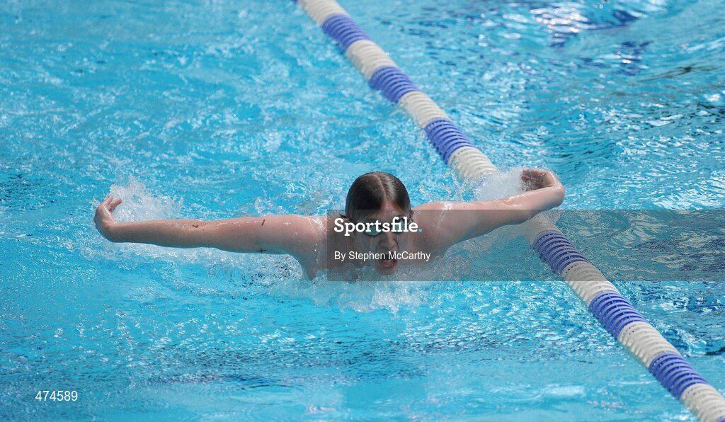 9 April 2010; Matthew Bell, from Down, in action during swimming training at an Ireland paralympic squad training camp. Ireland Paralympic Squad Training Camp - April 2010, University of Limerick, Limerick. Picture credit: Stephen McCarthy / SPORTSFILE