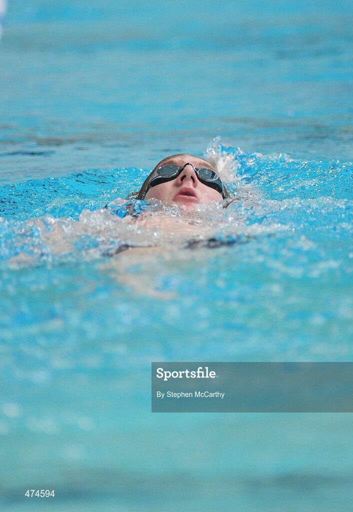 9 April 2010; Matthew Bell, from Down, in action during swimming training at an Ireland paralympic squad training camp. Ireland Paralympic Squad Training Camp - April 2010, University of Limerick, Limerick. Picture credit: Stephen McCarthy / SPORTSFILE