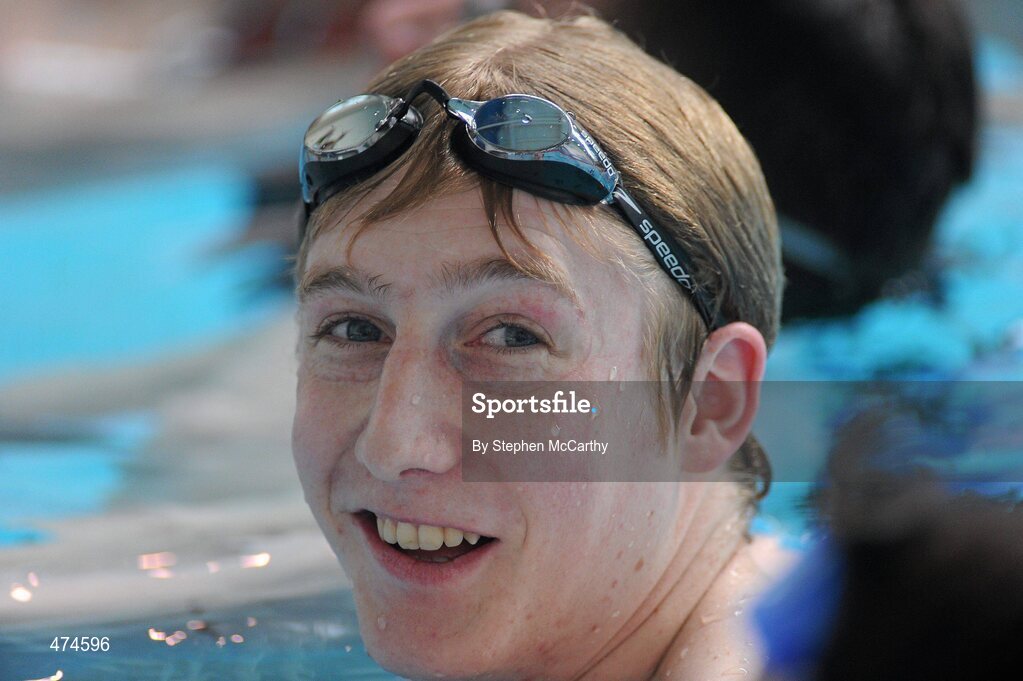 9 April 2010; Matthew Bell, from Down, in action during swimming training at an Ireland paralympic squad training camp. Ireland Paralympic Squad Training Camp - April 2010, University of Limerick, Limerick. Picture credit: Stephen McCarthy / SPORTSFILE