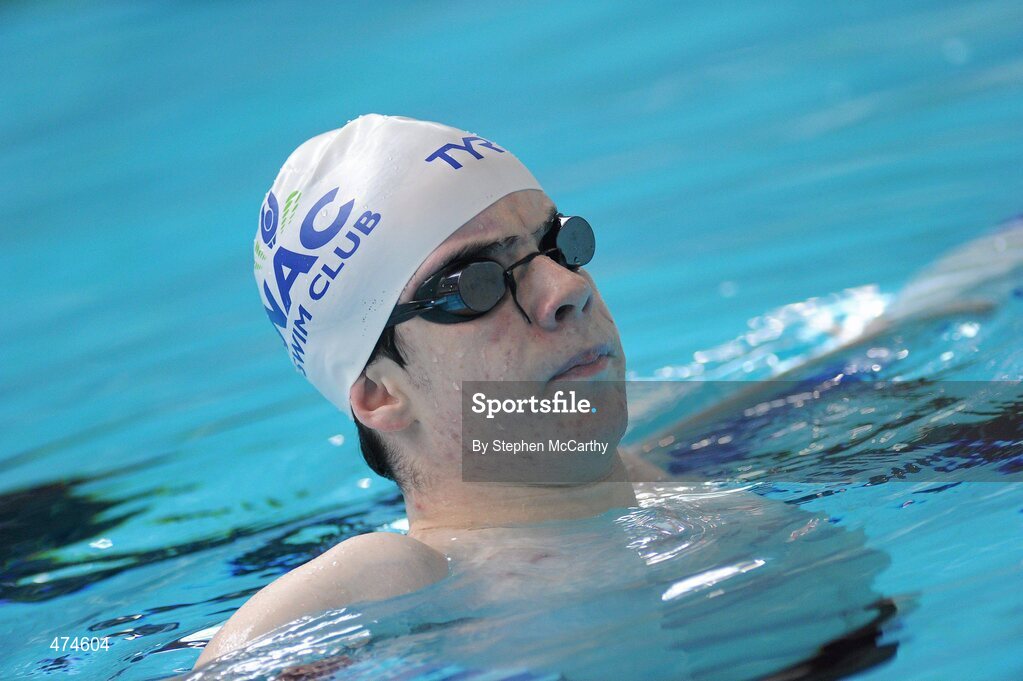 9 April 2010; James Scully, from Ratoath, Meath, in action during swimming training at an Ireland paralympic squad training camp. Ireland Paralympic Squad Training Camp - April 2010, University of Limerick, Limerick. Picture credit: Stephen McCarthy / SPORTSFILE