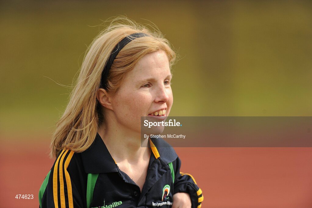 9 April 2010; Catherine Wayland, from New Ross, Wexford, in action during club training at an Ireland paralympic squad training camp. Ireland Paralympic Squad Training Camp - April 2010, University of Limerick, Limerick. Picture credit: Stephen McCarthy / SPORTSFILE