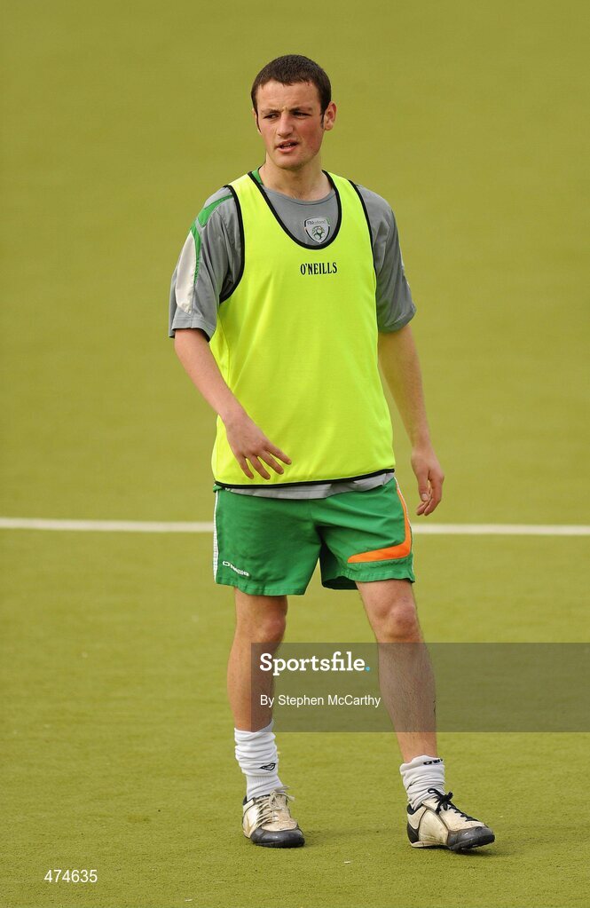 9 April 2010; Gary Messett, from Bray, Co. Wicklow, in action during soccer training at an Ireland paralympic squad training camp. Ireland Paralympic Squad Training Camp - April 2010, University of Limerick, Limerick. Picture credit: Stephen McCarthy / SPORTSFILE