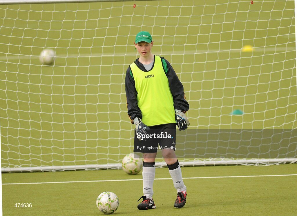 9 April 2010; Brian McGillivary, from Firhouse, Dublin, during soccer training at an Ireland paralympic squad training camp. Ireland Paralympic Squad Training Camp - April 2010, University of Limerick, Limerick. Picture credit: Stephen McCarthy / SPORTSFILE