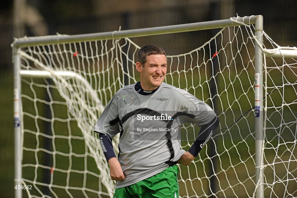 9 April 2010; James Murrihy, from Quilty, Co. Clare, in action during soccer training at an Ireland paralympic squad training camp. Ireland Paralympic Squad Training Camp - April 2010, University of Limerick, Limerick. Picture credit: Stephen McCarthy / SPORTSFILE