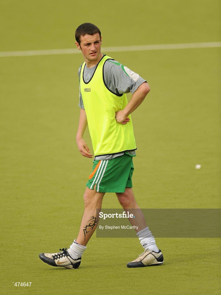 9 April 2010; Gary Messett, from Bray, Co. Wicklow, in action during soccer training at an Ireland paralympic squad training camp. Ireland Paralympic Squad Training Camp - April 2010, University of Limerick, Limerick. Picture credit: Stephen McCarthy / SPORTSFILE