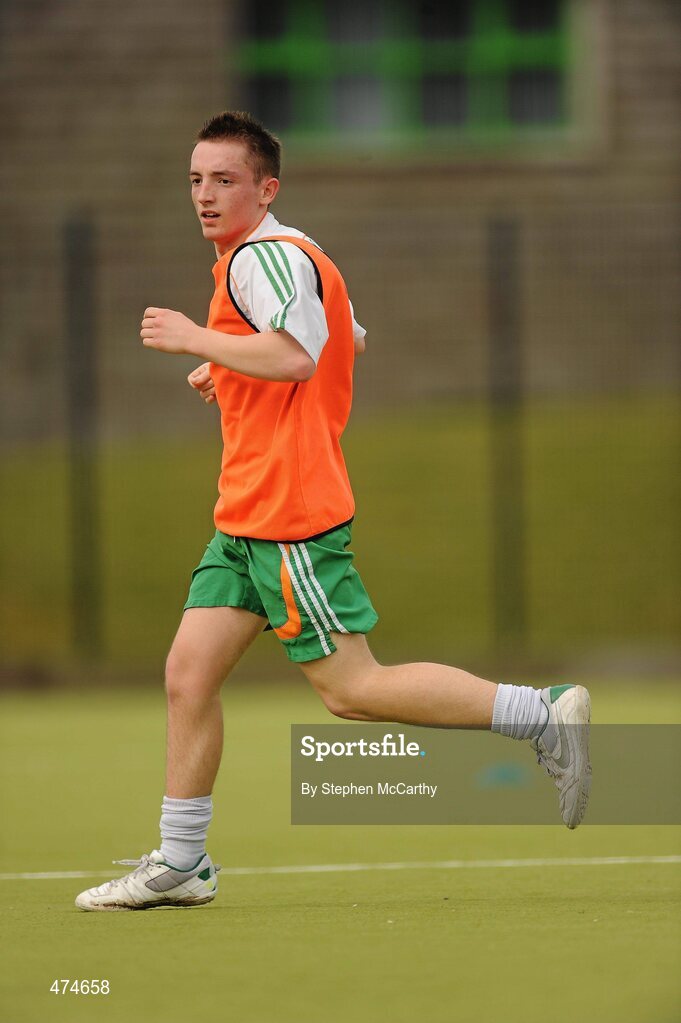 9 April 2010; Mark Jones, from Belfast, Antrim, in action during soccer training at an Ireland paralympic squad training camp. Ireland Paralympic Squad Training Camp - April 2010, University of Limerick, Limerick. Picture credit: Stephen McCarthy / SPORTSFILE