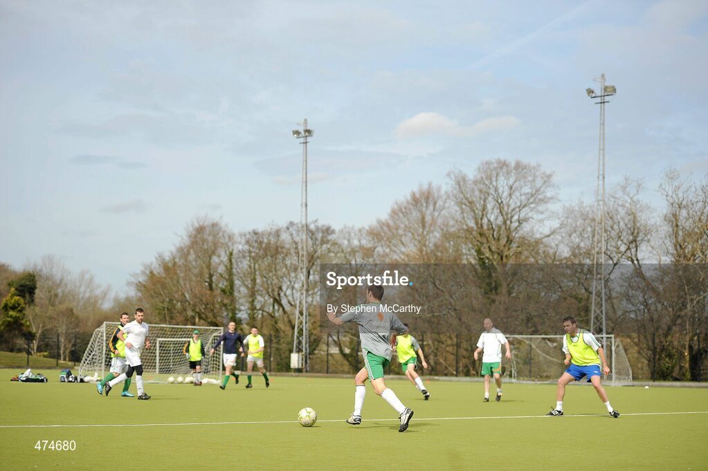 9 April 2010; A general view during soccer training at an Ireland paralympic squad training camp. Ireland Paralympic Squad Training Camp - April 2010, University of Limerick, Limerick. Picture credit: Stephen McCarthy / SPORTSFILE