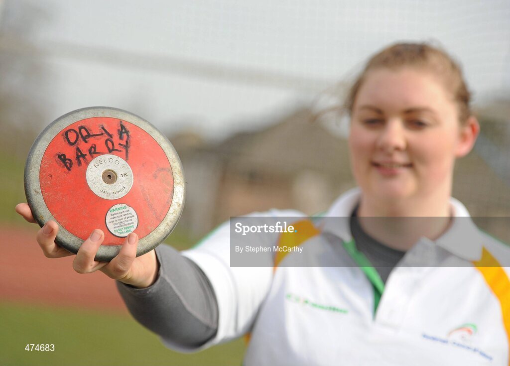 9 April 2010; Orla Barry, from Ladysbridge, Cork, during an Ireland paralympic squad training camp. Ireland Paralympic Squad Training Camp - April 2010, University of Limerick, Limerick. Picture credit: Stephen McCarthy / SPORTSFILE