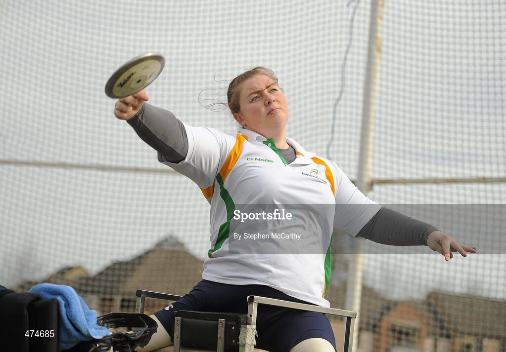 9 April 2010; Orla Barry, from Ladysbridge, Cork, during an Ireland paralympic squad training camp. Ireland Paralympic Squad Training Camp - April 2010, University of Limerick, Limerick. Picture credit: Stephen McCarthy / SPORTSFILE