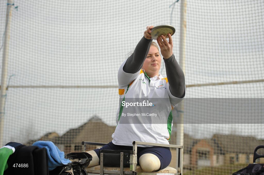 9 April 2010; Orla Barry, from Ladysbridge, Cork, during an Ireland paralympic squad training camp. Ireland Paralympic Squad Training Camp - April 2010, University of Limerick, Limerick. Picture credit: Stephen McCarthy / SPORTSFILE