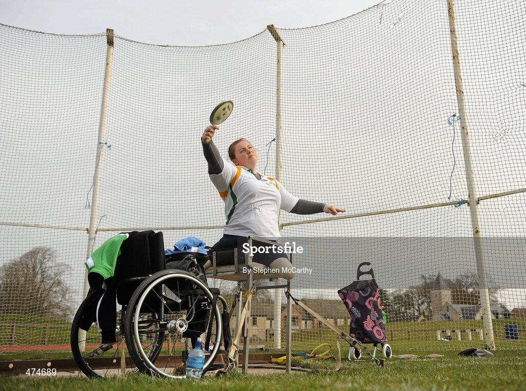 9 April 2010; Orla Barry, from Ladysbridge, Cork, during an Ireland paralympic squad training camp. Ireland Paralympic Squad Training Camp - April 2010, University of Limerick, Limerick. Picture credit: Stephen McCarthy / SPORTSFILE