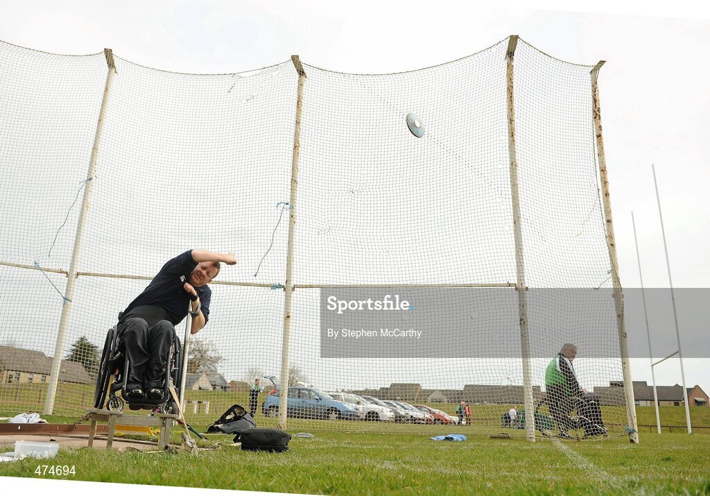 9 April 2010; John McCarthy, from Dunmanway, Cork, in action during an Ireland paralympic squad training camp. Ireland Paralympic Squad Training Camp - April 2010, University of Limerick, Limerick. Picture credit: Stephen McCarthy / SPORTSFILE