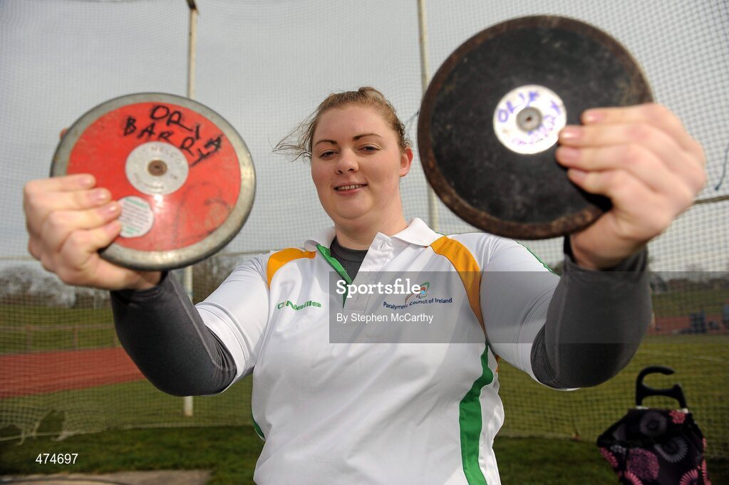 9 April 2010; Orla Barry, from Ladysbridge, Cork, during an Ireland paralympic squad training camp. Ireland Paralympic Squad Training Camp - April 2010, University of Limerick, Limerick. Picture credit: Stephen McCarthy / SPORTSFILE