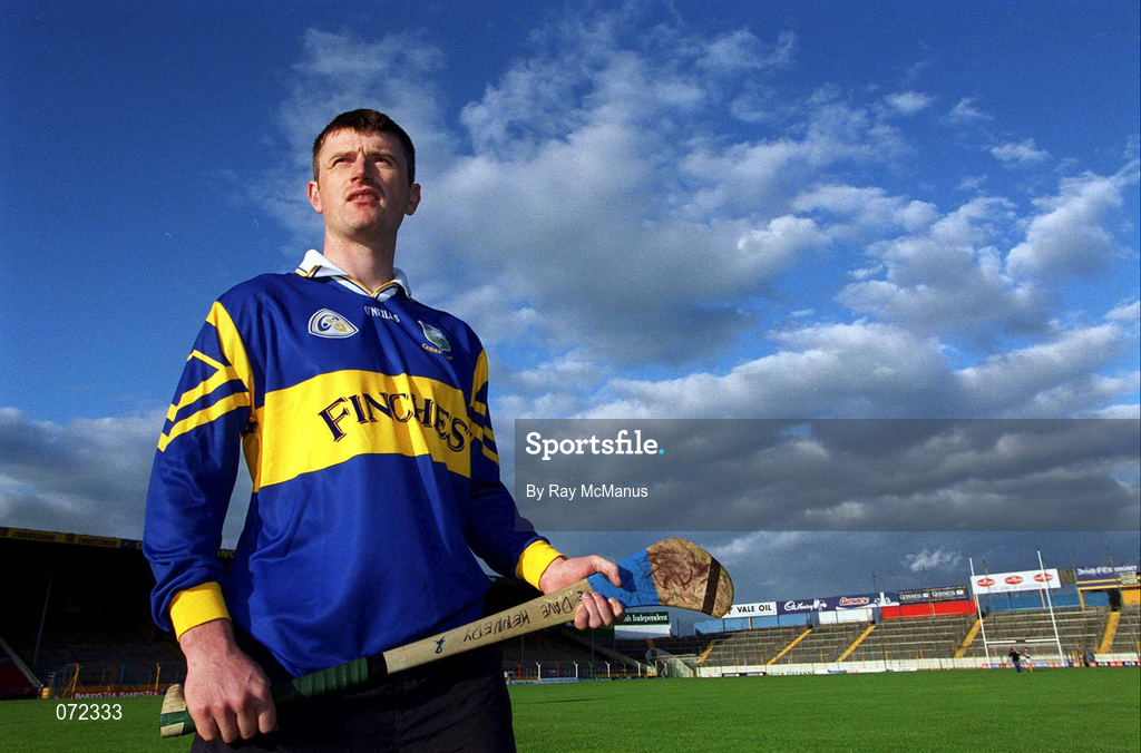 30 August 2001; David Kennedy poses for a portrait following a Tipperary hurling training session prior to the All-Ireland Hurling Final at Semple Stadium in Thurles, Tipperary. Photo by Ray McManus/Sportsfile