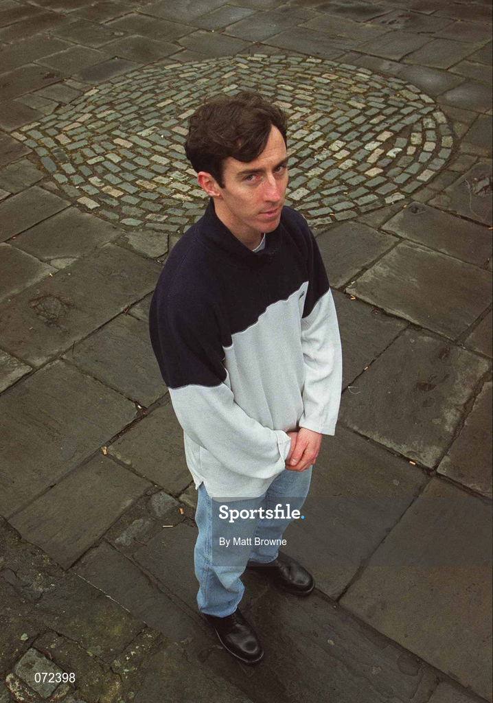 16 March 2001; Daniel Caulfield during a feature at St. Stephens Green in Dublin. Photo by Matt Browne/Sportsfile