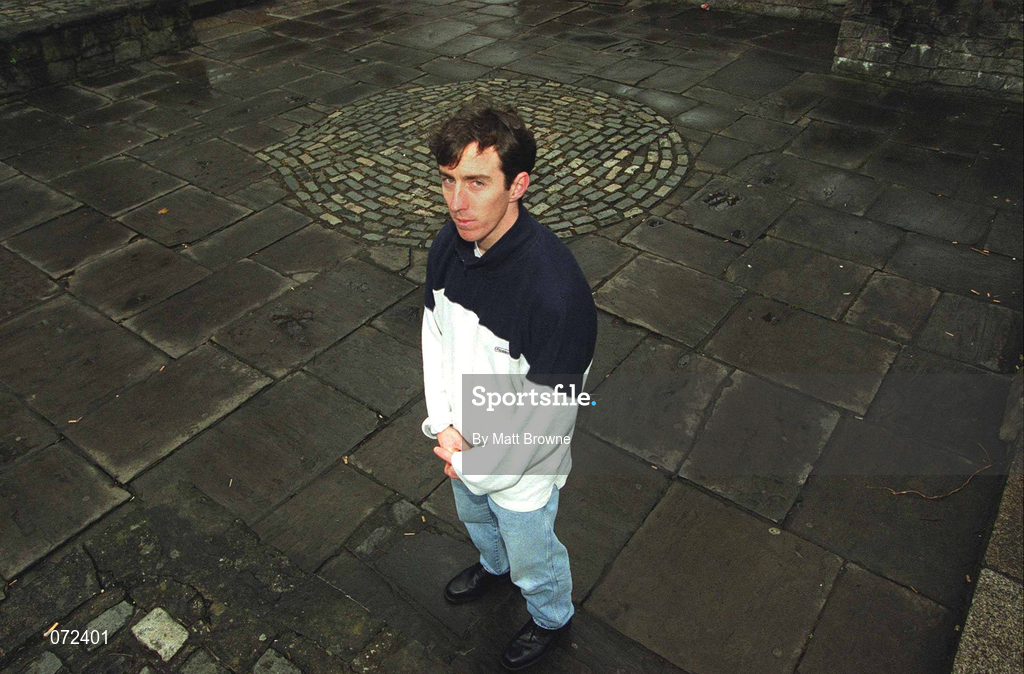16 March 2001; Daniel Caulfield during a feature at St. Stephens Green in Dublin. Photo by Matt Browne/Sportsfile
