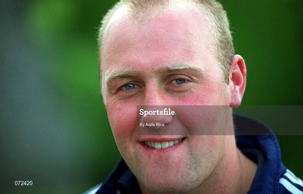 6 June 2001; Laois hurler David Cuddy relaxing in his hometown prior to the Leinster Senior Hurling Championship match between Laois and Wexford in Croke Park. Photo by Aoife Rice/Sportsfile