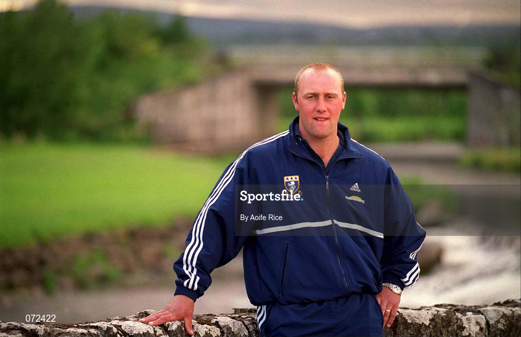 6 June 2001; Laois hurler David Cuddy relaxing in his hometown prior to the Leinster Senior Hurling Championship match between Laois and Wexford in Croke Park. Photo by Aoife Rice/Sportsfile