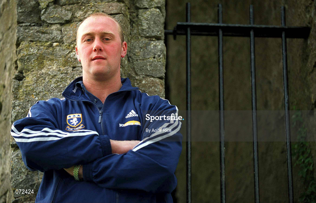 6 June 2001; Laois hurler David Cuddy relaxing in his hometown prior to the Leinster Senior Hurling Championship match between Laois and Wexford in Croke Park. Photo by Aoife Rice/Sportsfile