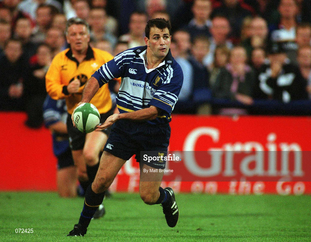 31 August 2001; Nathan Spooner of Leinster during the Celtic League match between Leinster and Ulster at Donnybrook Stadium in Dublin. Photo by Matt Browne/Sportsfile