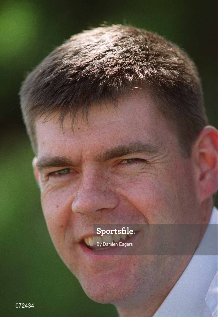 22 May 2001; Laois goalkeeper Fergal Byron pictured before his teams championship match against Offaly this coming Sunday. Photo by Damien Eagers/Sportsfile