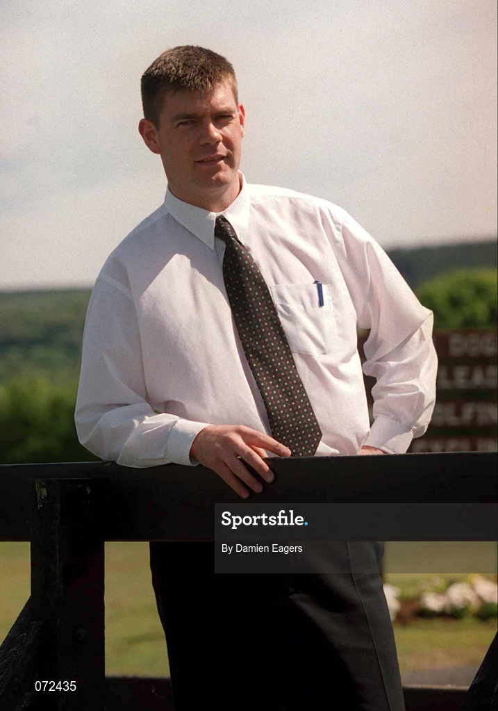 22 May 2001; Laois goalkeeper Fergal Byron pictured before his teams championship match against Offaly this coming Sunday. Photo by Damien Eagers/Sportsfile