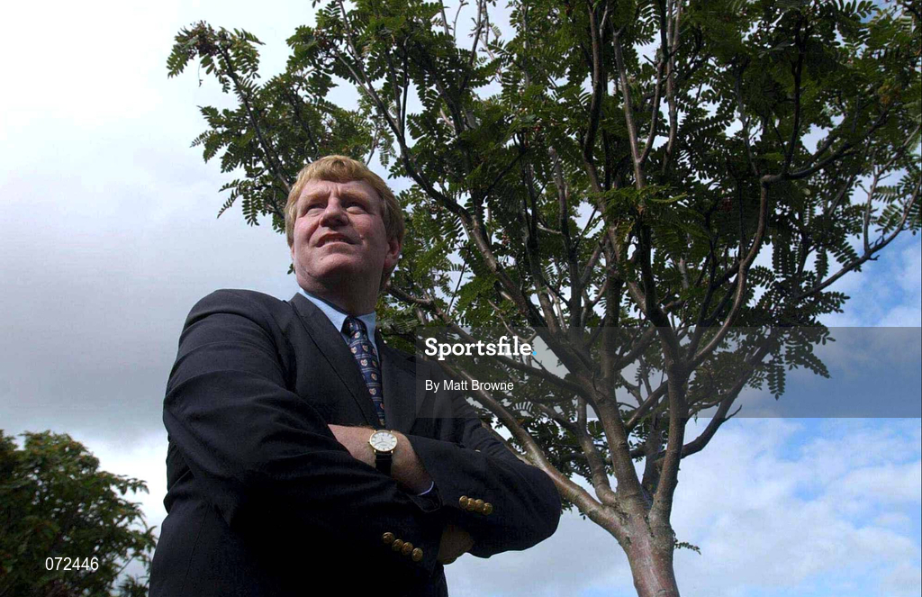 22 August 2001; Jeff Huckstep, Chief Executive, London Irish Rugby Football Club, during a feature in London, England. Photo by Matt Browne/Sportsfile
