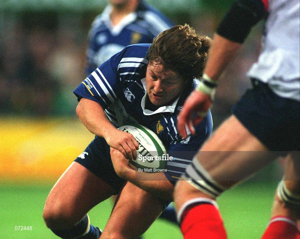31 August 2001; Shane Byrne of Leinster during the Celtic League match between Leinster and Ulster at Donnybrook Stadium in Dublin. Photo by Matt Browne/Sportsfile