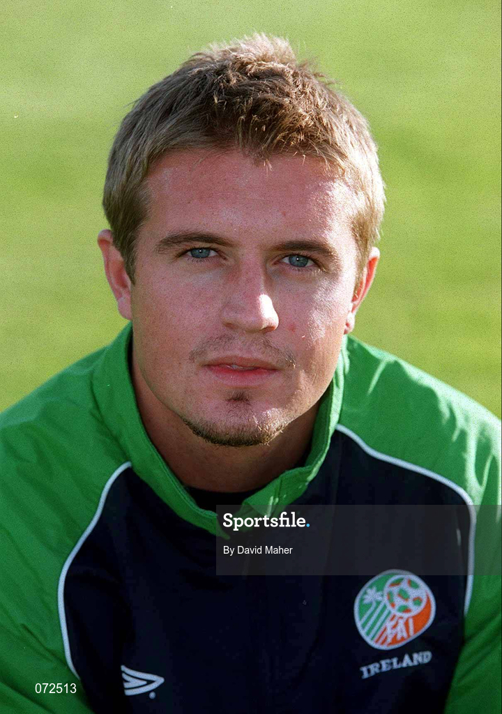 31 August 2001; Stephen McPhail of Republic of Ireland prior to the UEFA Under-21 Championship Qualifying Round match between Republic of Ireland and Netherlands at the Regional Sports Centre in Waterford. Photo by David Maher/Sportsfile