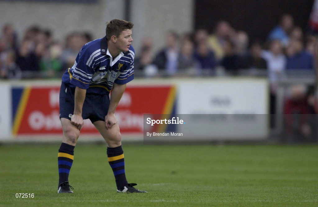 31 August 2001; Brian O'Driscoll of Leinster during the Celtic League match between Leinster and Ulster at Donnybrook Stadium in Dublin. Photo by Brendan Moran/Sportsfile