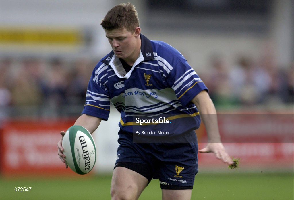 31 August 2001; Brian O'Driscoll of Leinster during the Celtic League match between Leinster and Ulster at Donnybrook Stadium in Dublin. Photo by Brendan Moran/Sportsfile