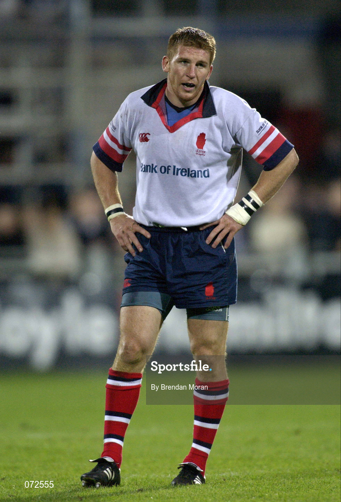 31 August 2001; Jonathan Bell of Ulster during the Celtic League match between Leinster and Ulster at Donnybrook Stadium in Dublin. Photo by Brendan Moran/Sportsfile