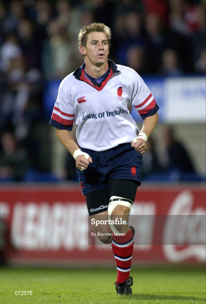 31 August 2001; Tyrone Howe of Ulster during the Celtic League match between Leinster and Ulster at Donnybrook Stadium in Dublin. Photo by Brendan Moran/Sportsfile