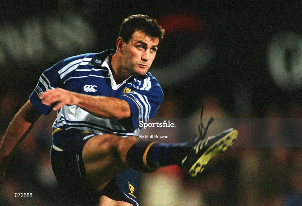 31 August 2001; Nathan Spooner of Leinster during the Celtic League match between Leinster and Ulster at Donnybrook Stadium in Dublin. Photo by Matt Browne/Sportsfile