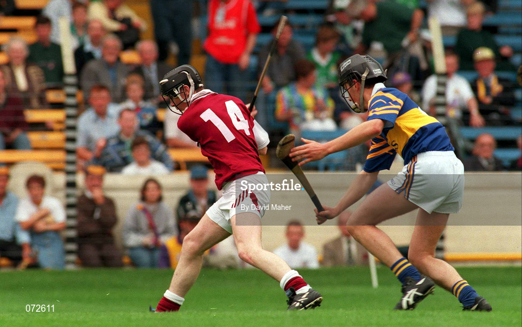 1 September 1996; Eugene Cloonan of Galway during the All-Ireland Minor Hurling Championship Final match between Tipperary and Galway at Croke Park in Dublin. Photo by David Maher/Sportsfile