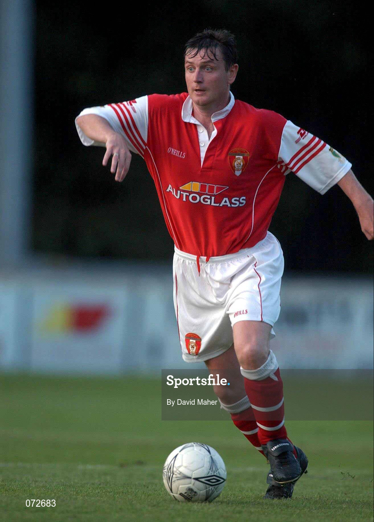 24 August 2001; Martin Russell of St.Patrick's Athletic during the Eircom League Premier Division match between St Patrick's Athletic and Derry City at Richmond Park in Dublin. Photo by David Maher/Sportsfile