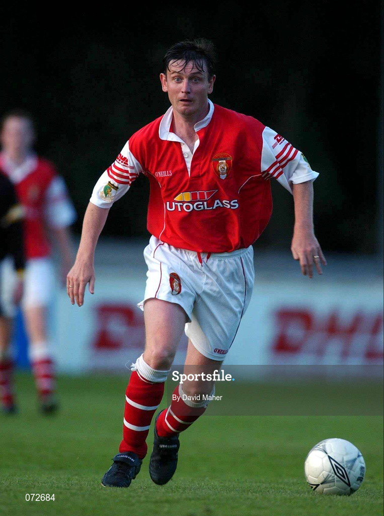 24 August 2001; Martin Russell of St.Patrick's Athletic during the Eircom League Premier Division match between St Patrick's Athletic and Derry City at Richmond Park in Dublin. Photo by David Maher/Sportsfile