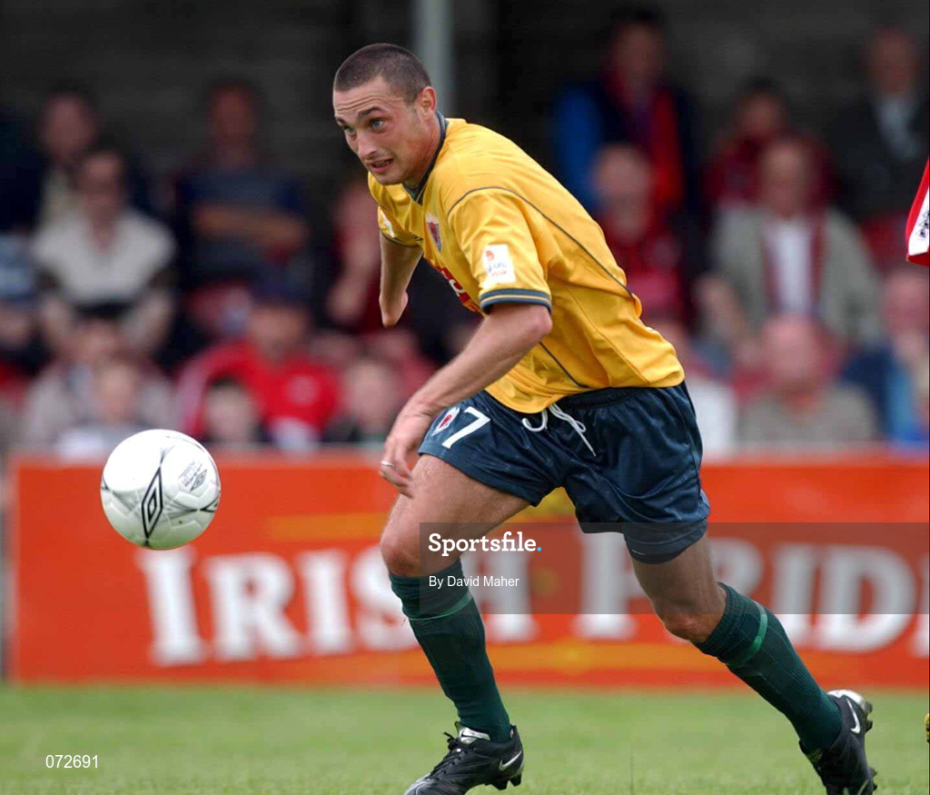 19 August 2001; Dave Morrison of Bohemians during the eircom League Premier Division match between Cork City and Bohemians at Turners Cross in Cork. Photo by David Maher/Sportsfile