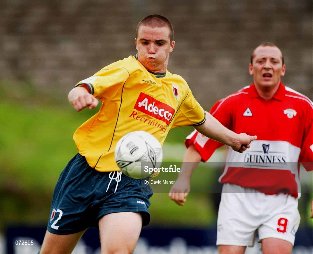 19 August 2001; Brian Shelly of Bohemians during the eircom League Premier Division match between Cork City and Bohemians at Turners Cross in Cork. Photo by David Maher/Sportsfile