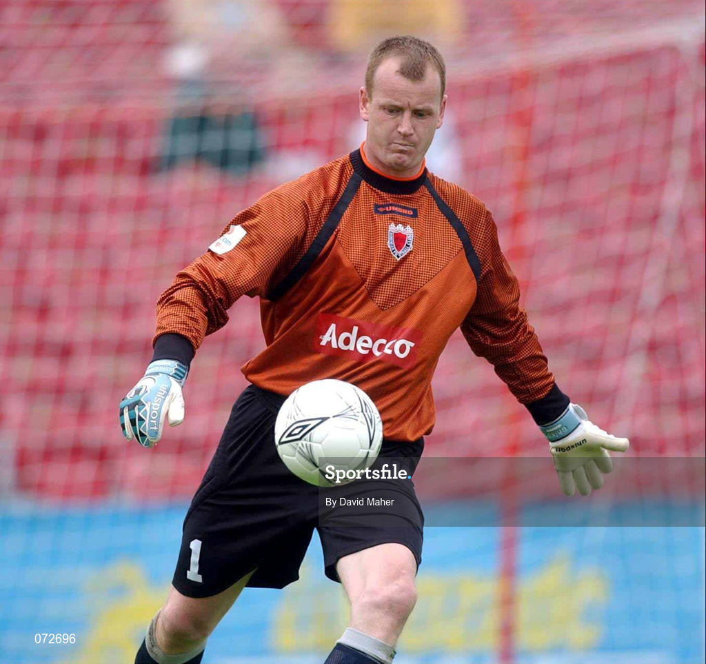19 August 2001; Bohemians goalkeeper Wayne Russell during the eircom League Premier Division match between Cork City and Bohemians at Turners Cross in Cork. Photo by David Maher/Sportsfile