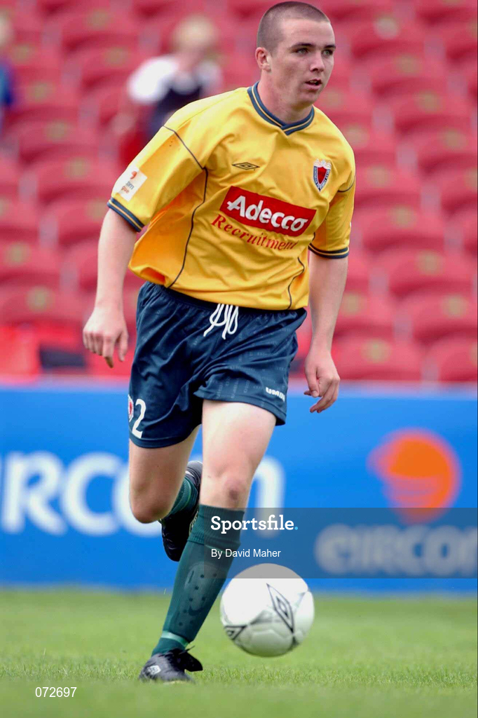 19 August 2001; Brian Shelly of Bohemians during the eircom League Premier Division match between Cork City and Bohemians at Turners Cross in Cork. Photo by David Maher/Sportsfile
