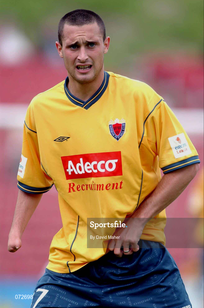 19 August 2001; Dave Morrison of Bohemians during the eircom League Premier Division match between Cork City and Bohemians at Turners Cross in Cork. Photo by David Maher/Sportsfile