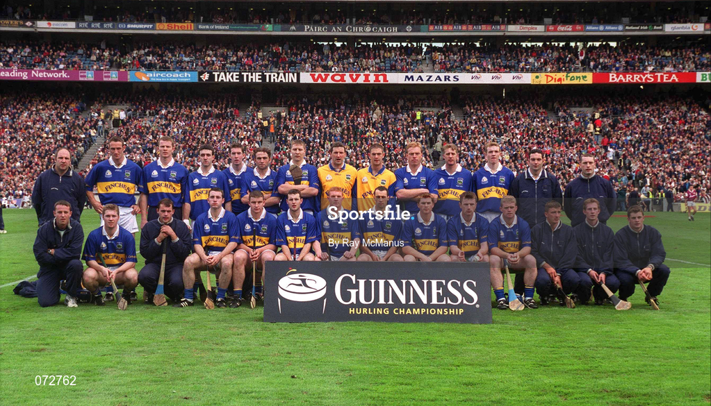 9 September 2001; The Tipperary team photograph prior to the Guinness All-Ireland Senior Hurling Championship Final match between Tipperary and Galway at Croke Park in Dublin. Photo by Ray McManus/Sportsfile
