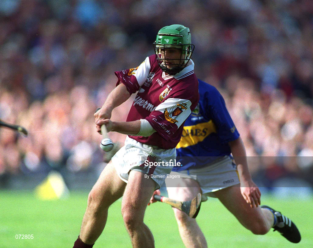 9 September 2001; Fergal Healy of Galway during the Guinness All-Ireland Senior Hurling Championship Final match between Tipperary and Galway at Croke Park in Dublin. Photo by Damien Eagers/Sportsfile