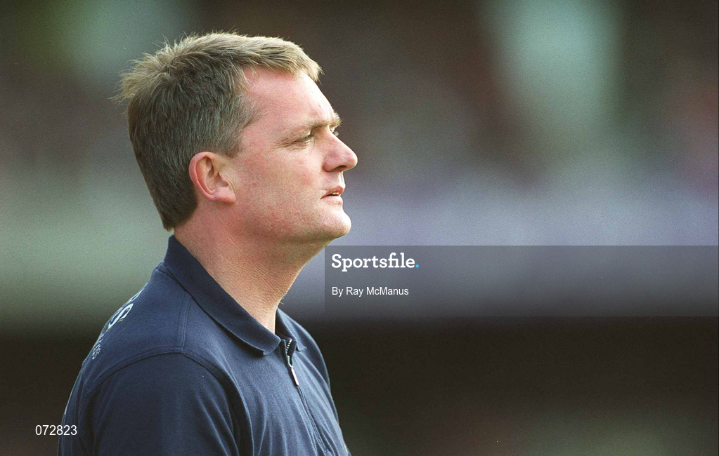 9 September 2001; Tipperary manager Nicky English during the Guinness All-Ireland Senior Hurling Championship Final match between Tipperary and Galway at Croke Park in Dublin. Photo by Ray McManus/Sportsfile